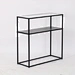 steel console side table